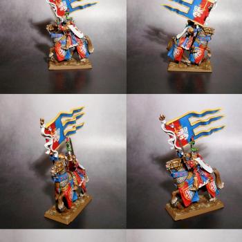 Bretonnian King's Battle Standard Bearer by peloso