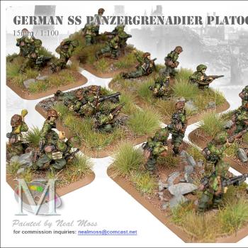 Flames of War - German SS Panzergrenadiers - Commission Work by MFAAC