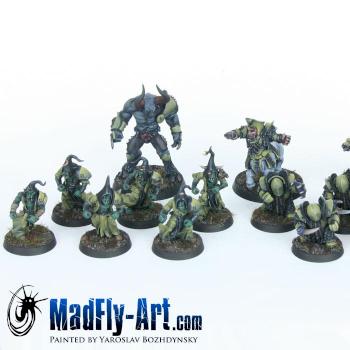 Chaos Dwarf Blood Bowl Team by MadFlyArtStudio