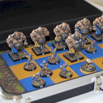 Blood bowl ogre team by Jude