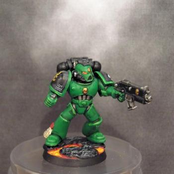 Salamanders 2nd company 1th squad Marine by Gingalain