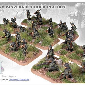 Flames of War - German Panzergrenadier Platoon 2 - Commission Work by MFAAC