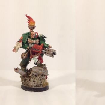 Space Marine Dark Angel with heavy flamer by W.Ho.P.S.