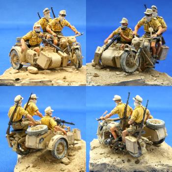 DAK motorcycle with crew by phael_minis
