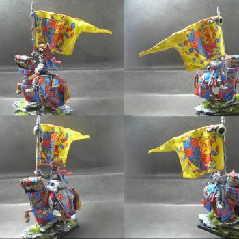 Warhammer Bretonnian Champion Realm Knight - Std Bearer by tinman755
