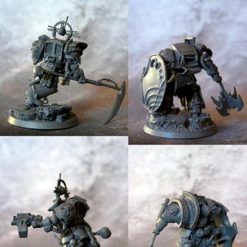 1 Renegade Space Marine Terminator Close Combat Squad + HQ by GobBoss