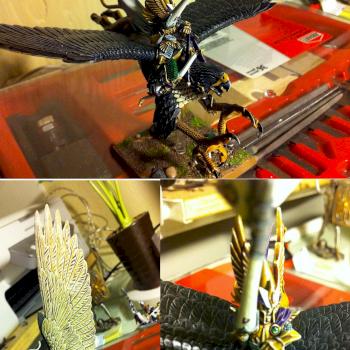 High Elf Prince on Griffon (Eltharion) by Mr D