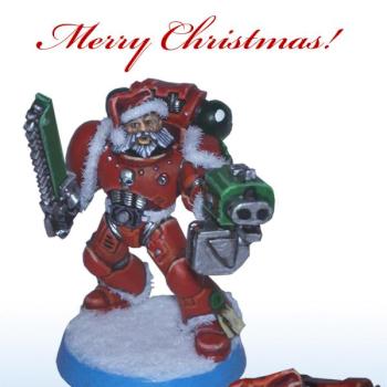 Christmas Space Marine from the Santa Claws by Forrest33