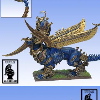 Warhammer Tomb Kings Khemrian Necrosphinx by tytan_warrior