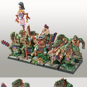 Lizardmen - Scatchbuilt Saurus Warriors with Hero by Paul Jarvis