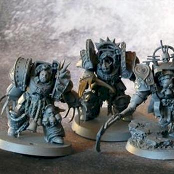 Renegade Space Marine Terminator Close Combat Squad + HQ by GobBoss