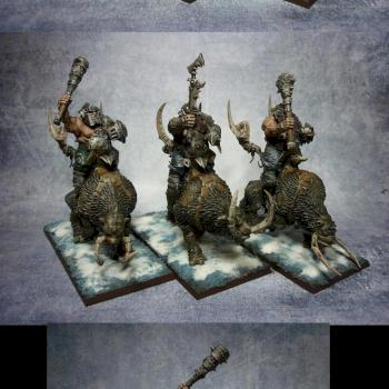 Ogre Kingdoms Mournfang Cavalry by Matpaint