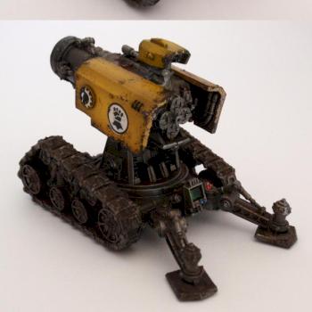 Imperial Fists Thunderfire Cannon by qazedc
