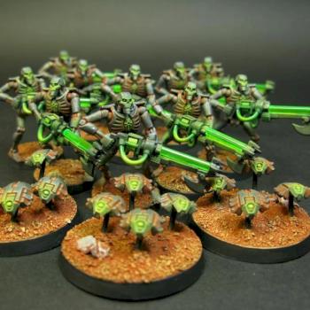 Necron Warriors by Byronic