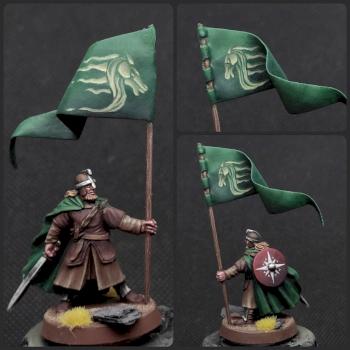 Rohan banner bearer conversion by red-badger