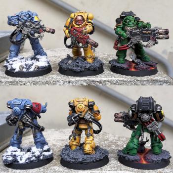 Full Space-Marines Eradicators squad (Space Wolves / Imperial Fists / Salamanders) by CerberusXt