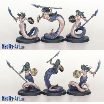 Snakewoman Guards by MadFlyArtStudio