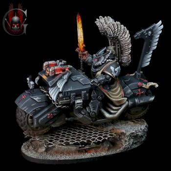 Dark Angels Ravenwing Champion by Galharen by Galharen