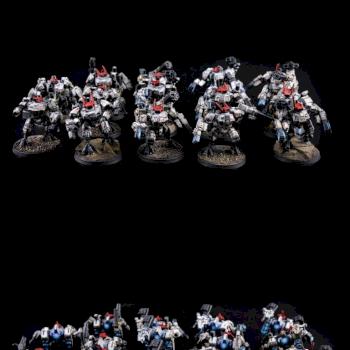 XV8x Crisis Battlesuit Team by cool-minis.com