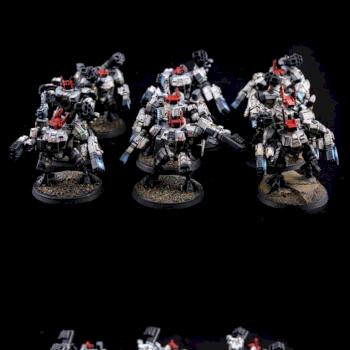 XV8x Crisis Battlesuit Team by cool-minis.com