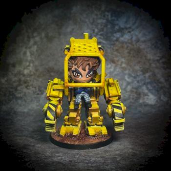 Ripley in her Power Loader by Shoshie