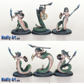 Snakewoman Guards by MadFlyArtStudio