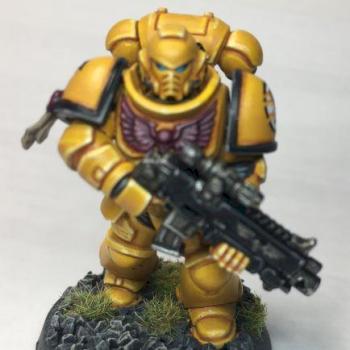 Imperial Fist Space Marine by BrazenGuard