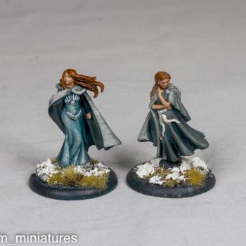 Sansa and  Catelyn Stark by darkrealm-miniatures