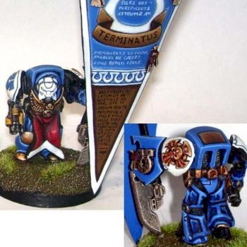 Ultramarines 1st Co Stadard Bearer by BigJim