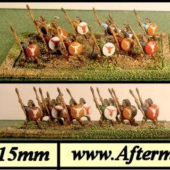 15mm Mycenaen Spears by aftermath
