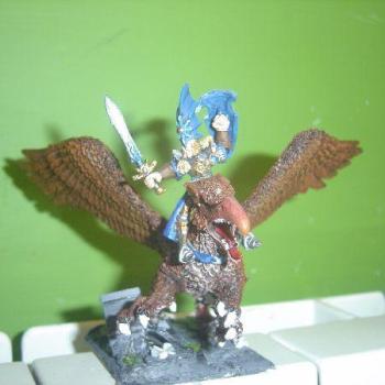 seigneur sur griffon haut-elfe by Eleandor