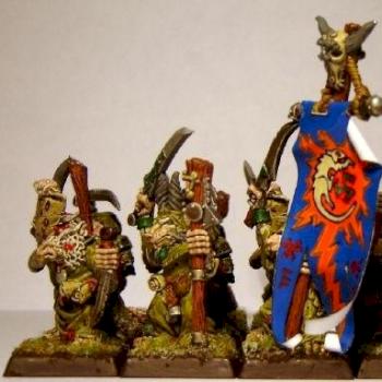 Skaven Plauge Monk Unit with command by clan atrophy