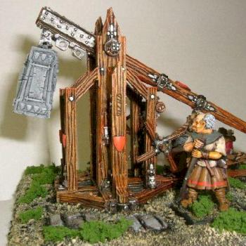 Bretonnian Trebuchet by theelfmaster