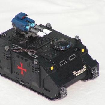 Black Templar Rhino by marauding miniatures