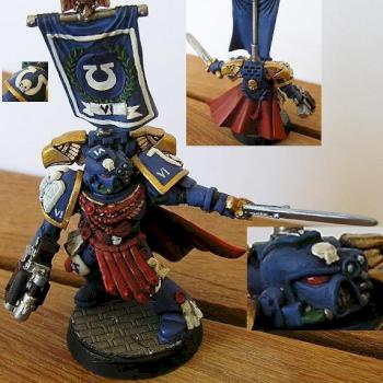 Space Marine Comander by Aenarion c.pastor