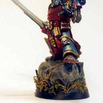 SPACE MARINE CAPTAIN (FRNTAL VIEW) by PM miniatures