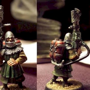 Conscript with flamethrower by Glaive Company CO