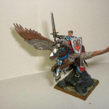 Bretonnian Duke on Pegasus by theelfmaster