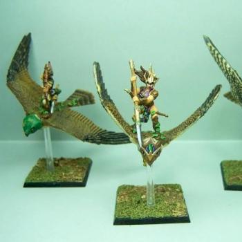 Guerriers Faucons Elfes Sylvains by sceolan