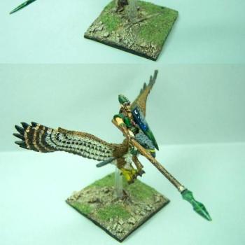 Héro Elfe Sylvain sur grand Aigle by sceolan