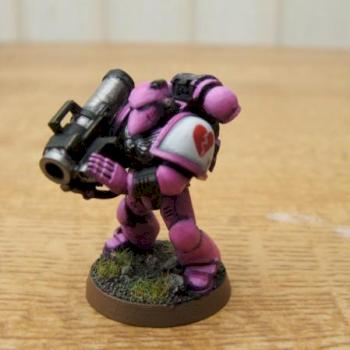 Pink Space Marine by gilles le breton