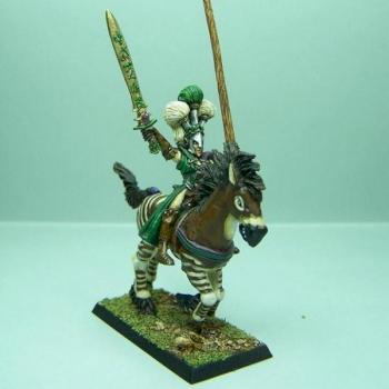 Héro Elfe Sylvain sur Cheval by sceolan