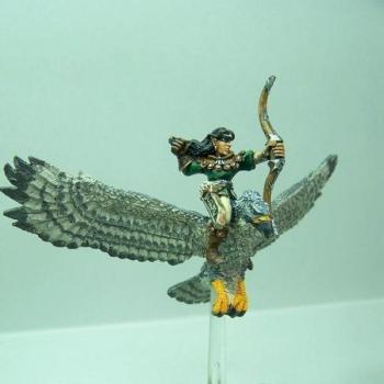 Héro Archer Elfe Sylvain sur grand Aigle by sceolan