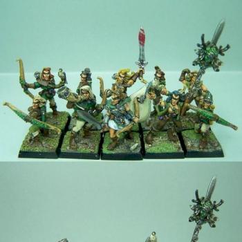 Archers/Eclaireurs Elfes Sylvains by sceolan