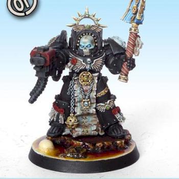 Space Marines Black Templars Chaplain BT by DiaConUparty