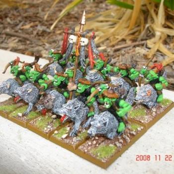 Goblin Wolf Riders by terryanddeidra