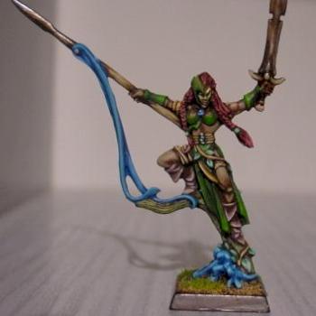 Wood elves wardancer lord by Jacek Azael