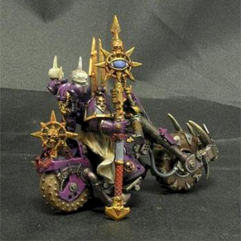 Chaos sorcerer of Slaanesh on bike by Idler studio