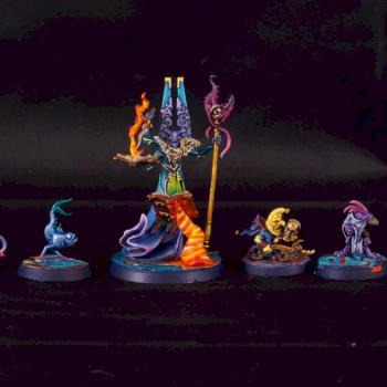 Gaunt Summoner and Familiars by neojarlaxe