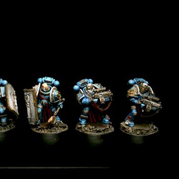 Veteran squad (Ultramarines 1st Company) by goblet